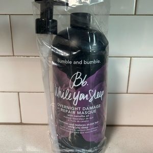 Bumble and Bumble While You Sleep Overnight Repair Mask - Liter Size with Pump!